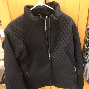 Black ski coat